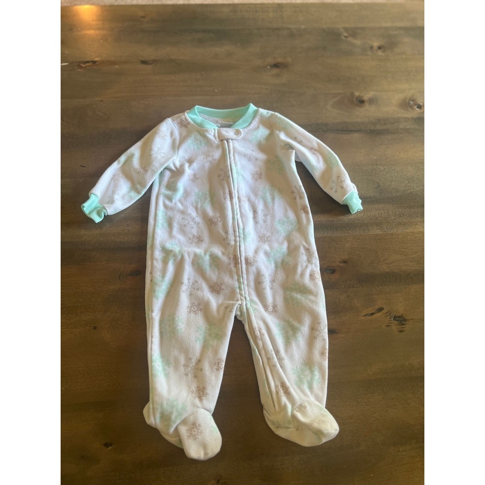 Koala Baby Fleece Snowflake Footed Sleeper 3–6 Months